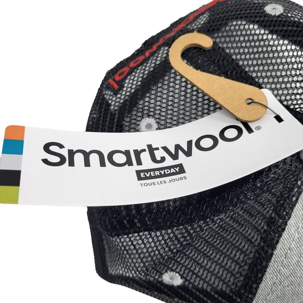 Smartwool Truckers Hat Front Logo Snapback Mesh Grey Unisex Adult One Size - Picture 9 of 16